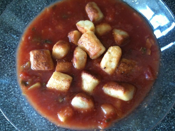 hot gnocchi cold gazpacho